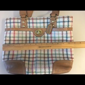 COACH woven tote